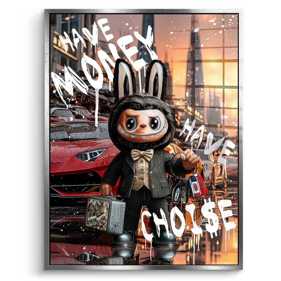 Rich Labubu - acrylic glass