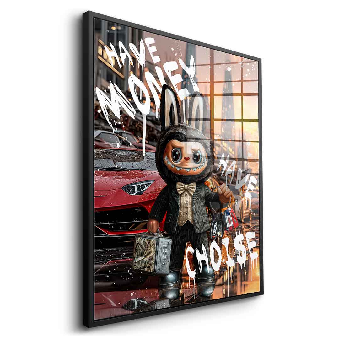 Rich Labubu - acrylic glass