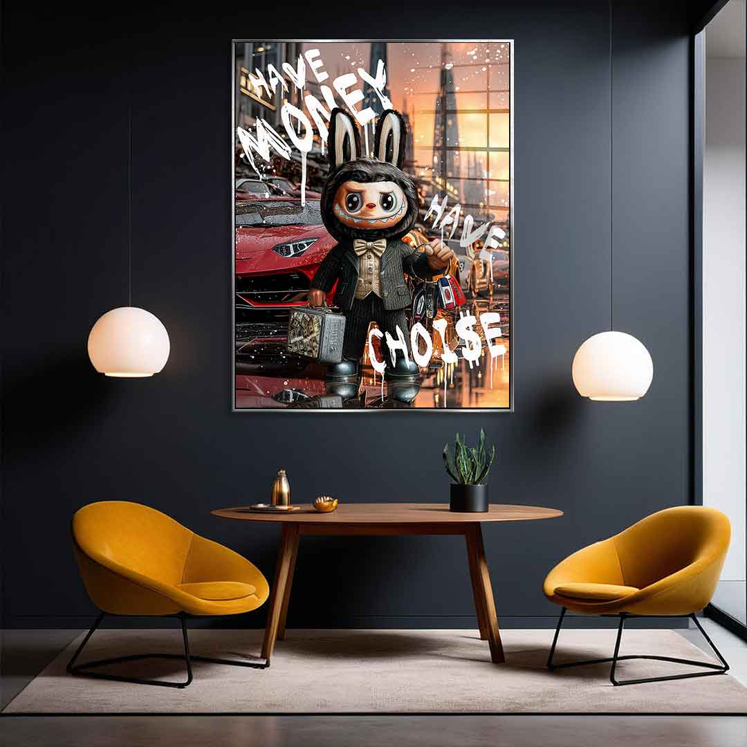 Rich Labubu - acrylic glass