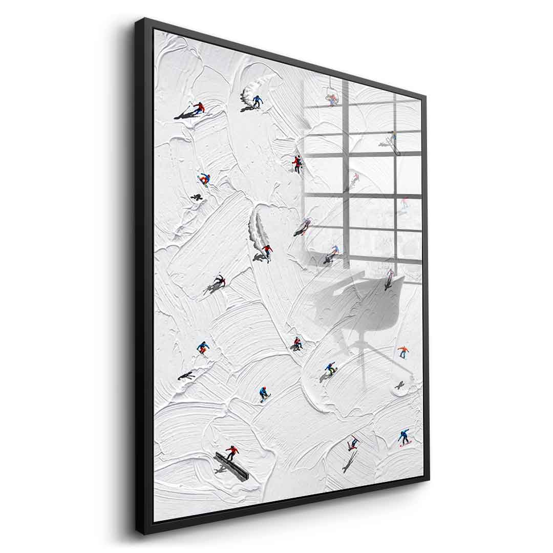 Skis or snowboard - Acrylglas
