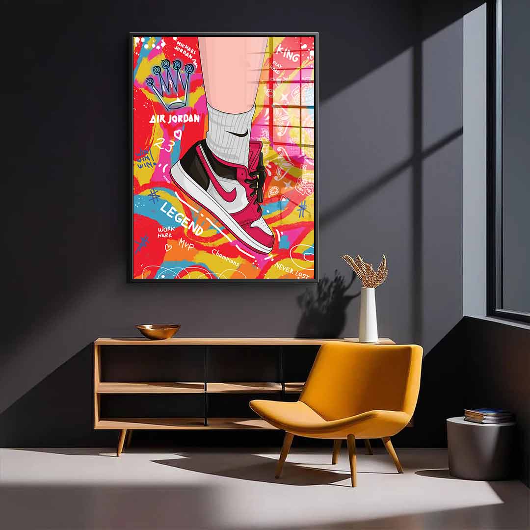 Sneakers Pop Art - Acrylglas