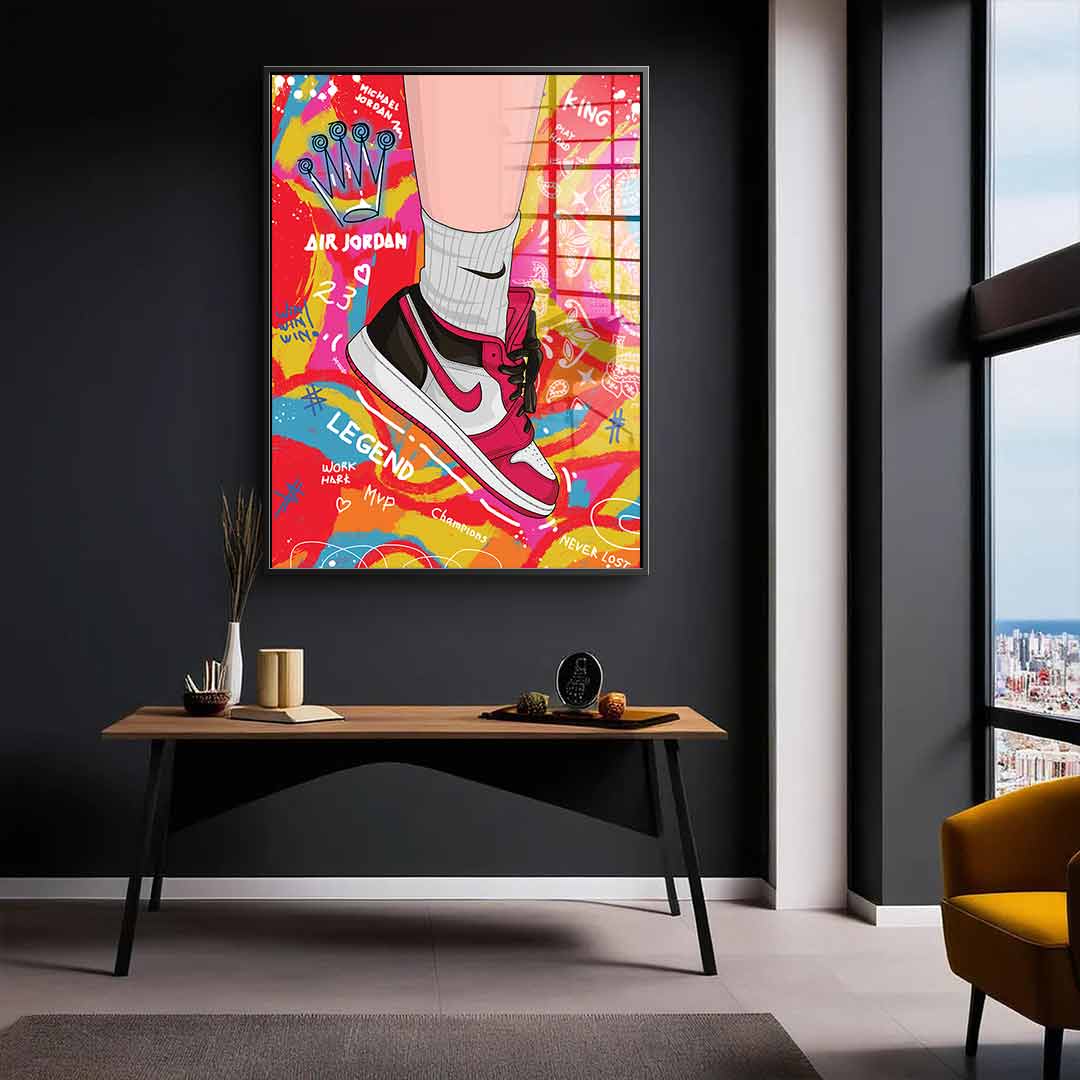 Sneakers Pop Art - Acrylglas