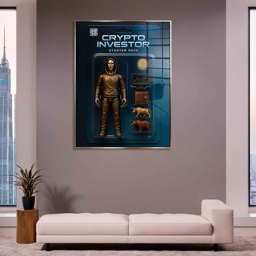 Starter Pack CRYPTO INVESTOR - acrylic glass