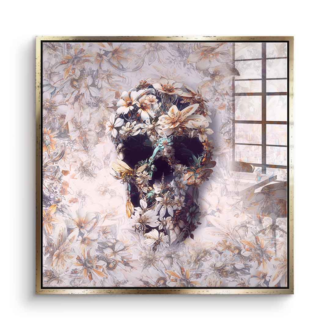 Steampunk Skull Light - acrylic glass