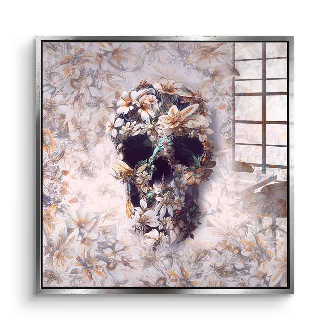 Steampunk Skull Light - acrylic glass