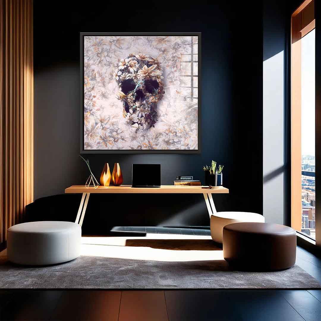 Steampunk Skull Light - acrylic glass