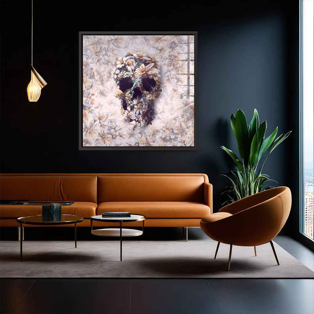 Steampunk Skull Light - acrylic glass