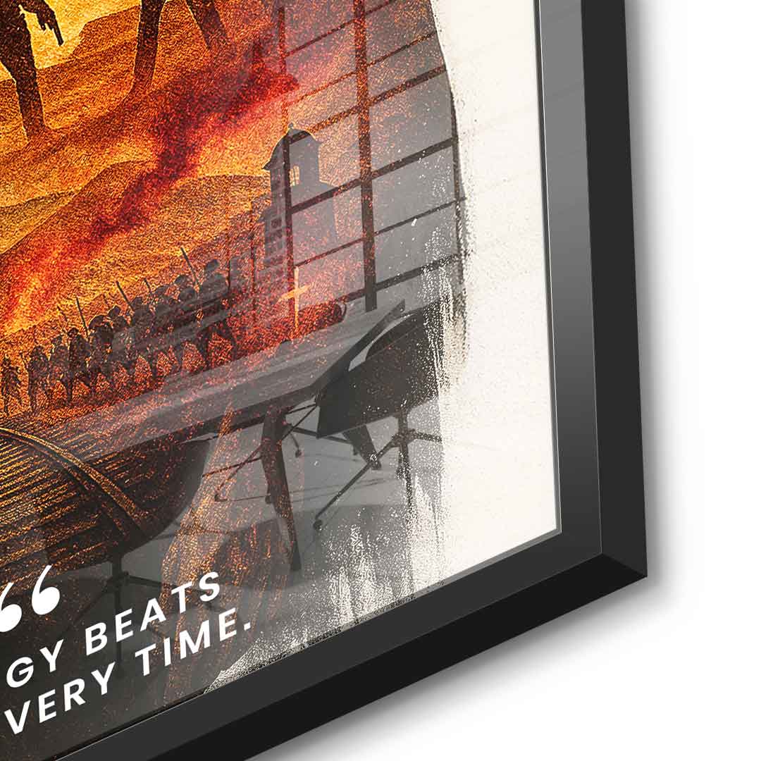 Strategy Beats Speed ​​- acrylic glass