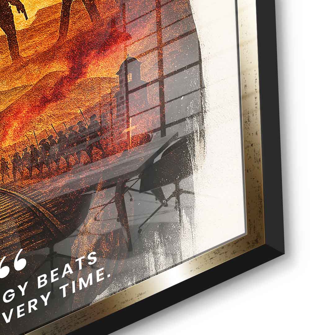 Strategy Beats Speed ​​- acrylic glass