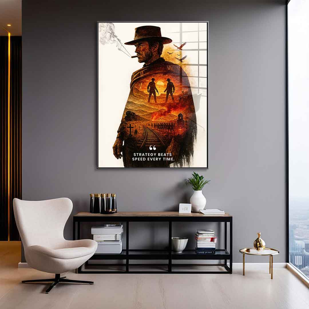 Strategy Beats Speed ​​- acrylic glass