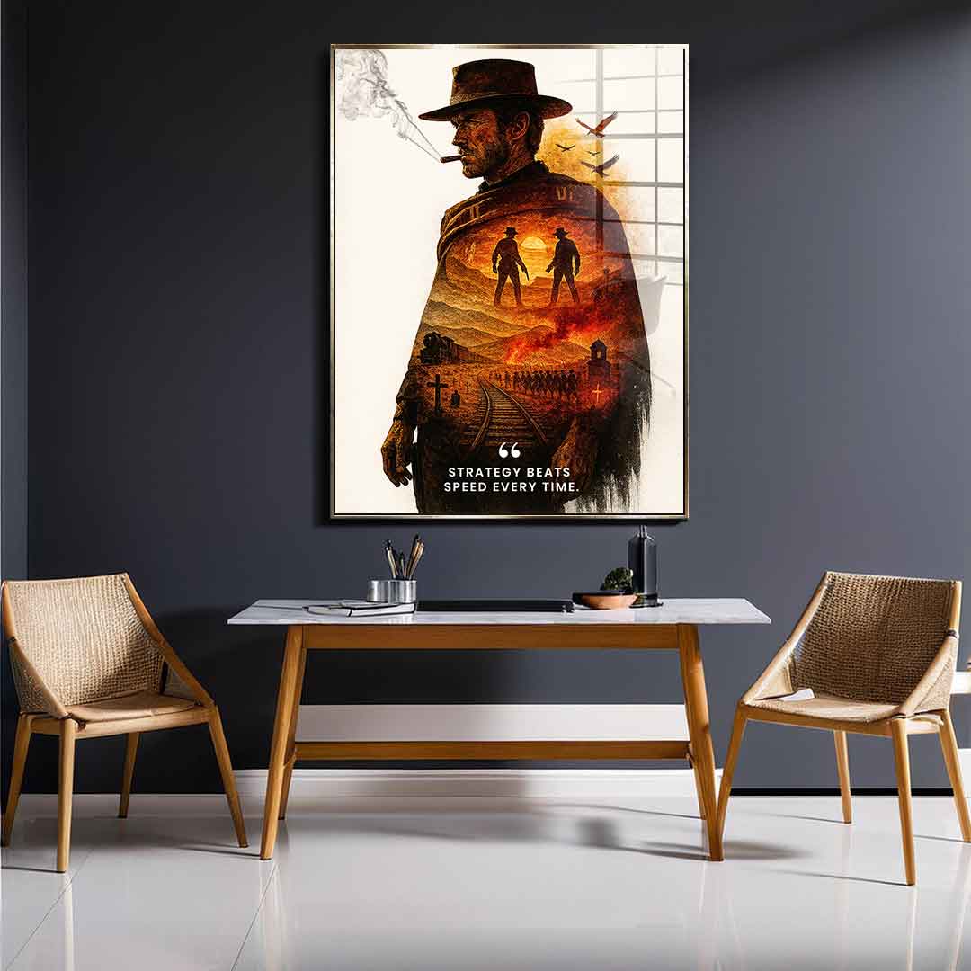 Strategy Beats Speed ​​- acrylic glass