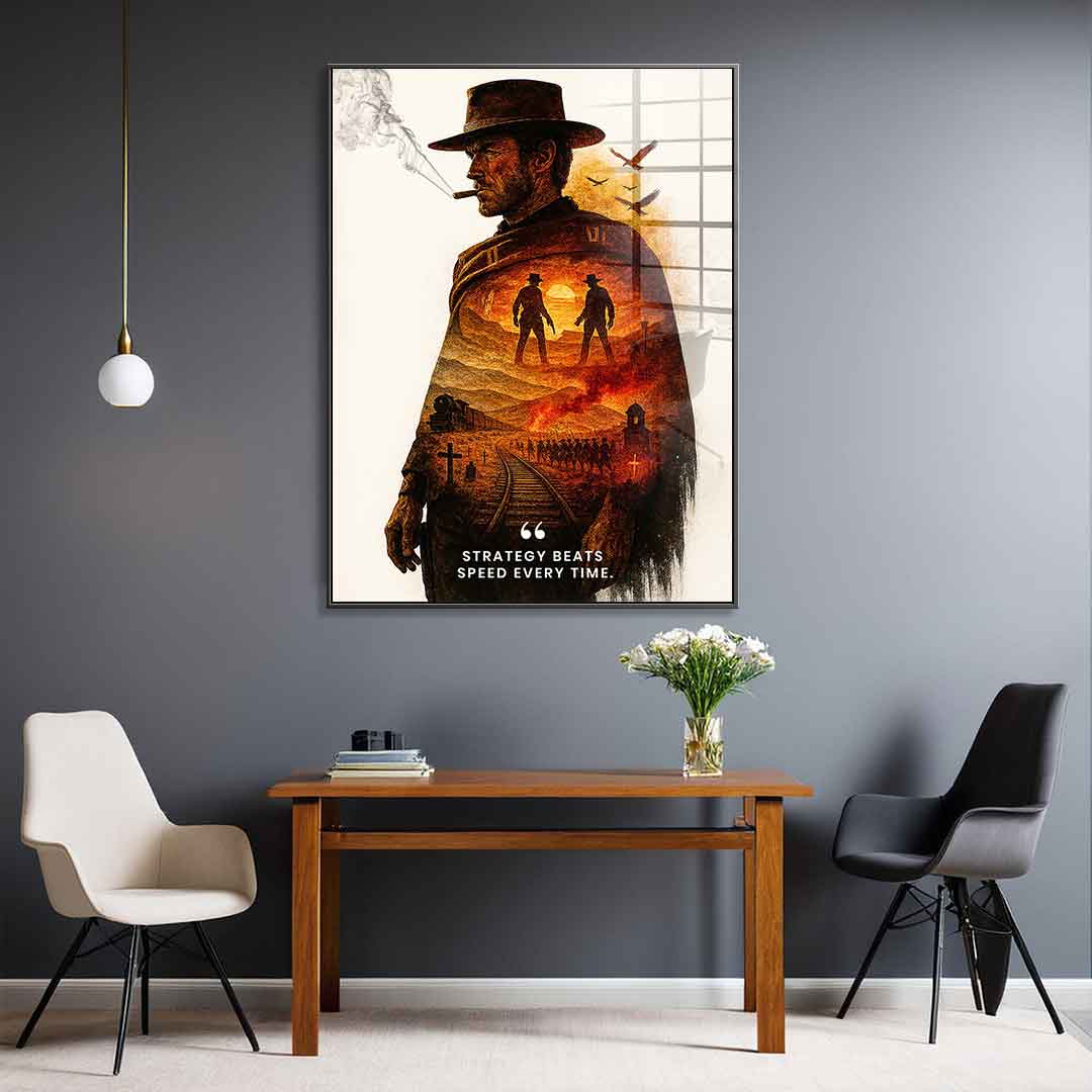 Strategy Beats Speed ​​- acrylic glass