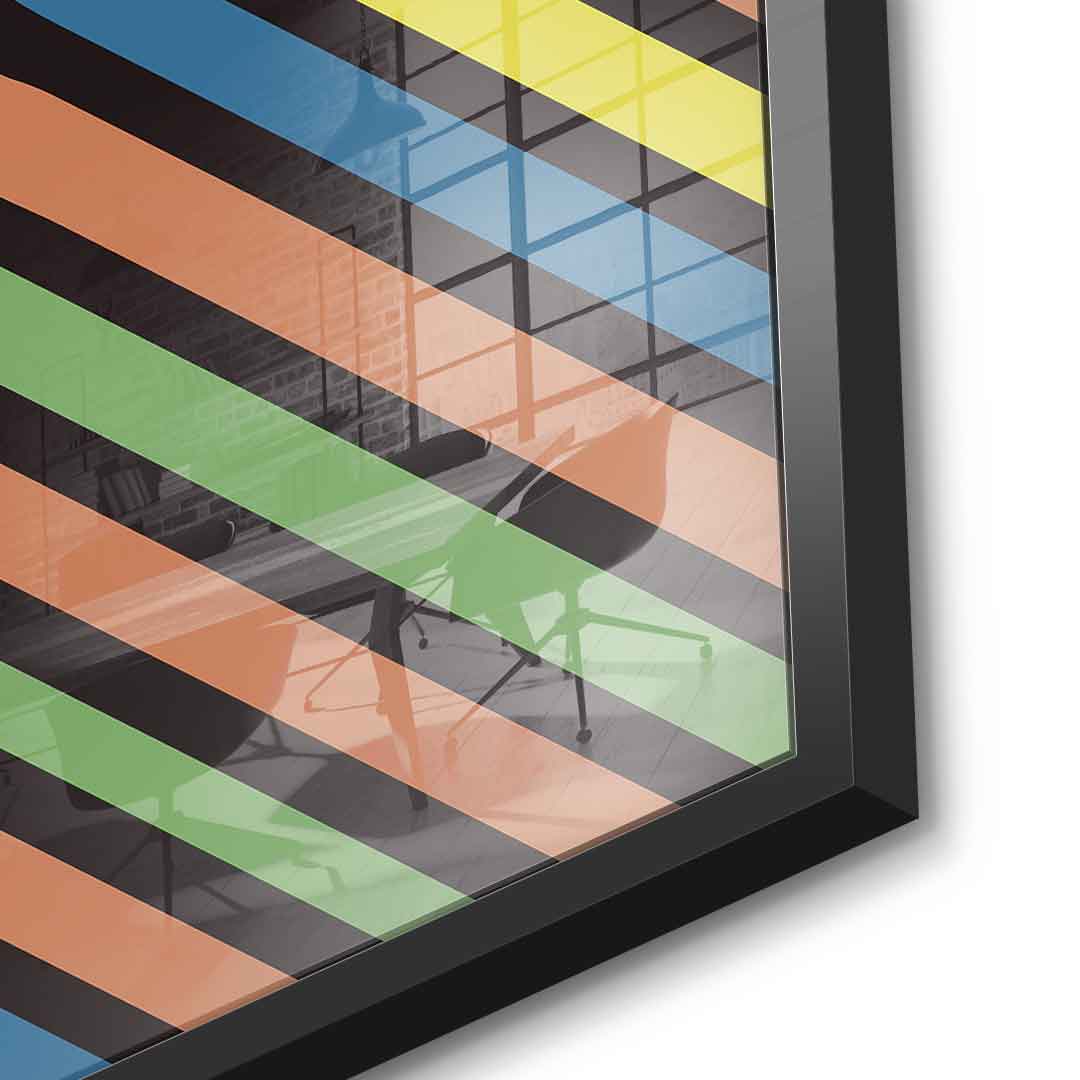 Stripe Skull - acrylic glass