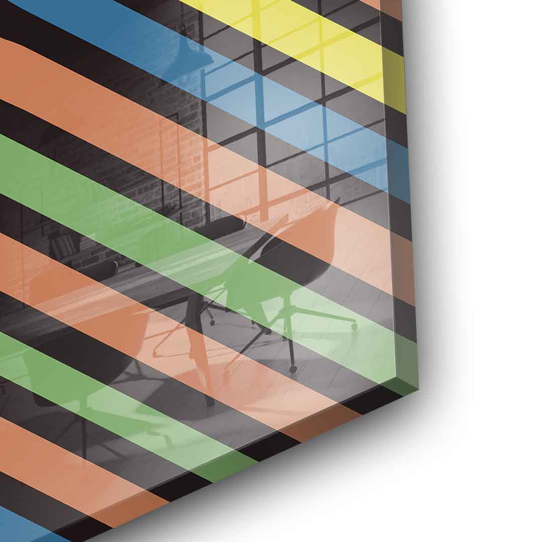 Stripe Skull - acrylic glass