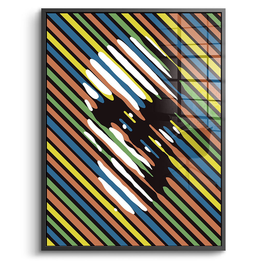 Stripe Skull - acrylic glass