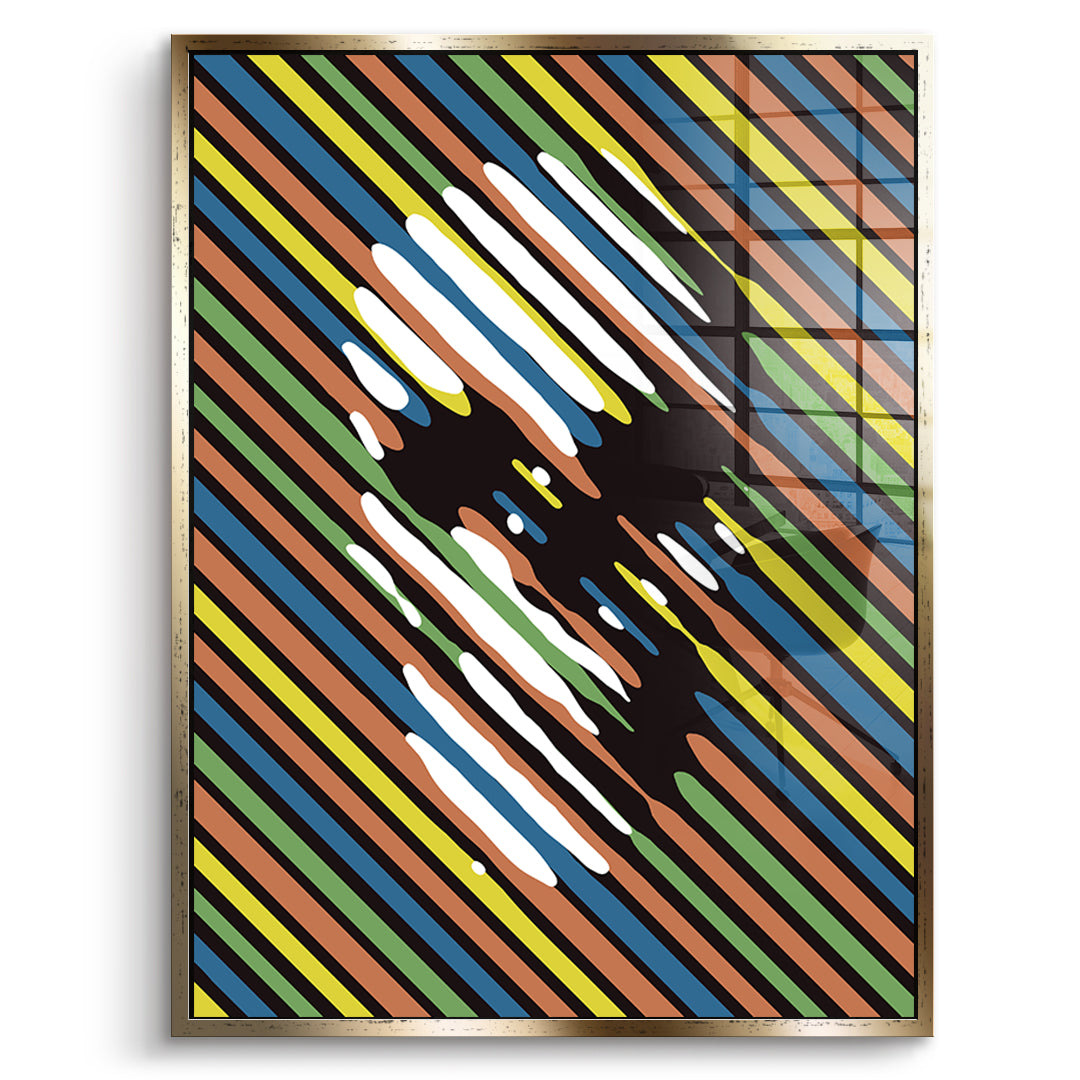 Stripe Skull - acrylic glass
