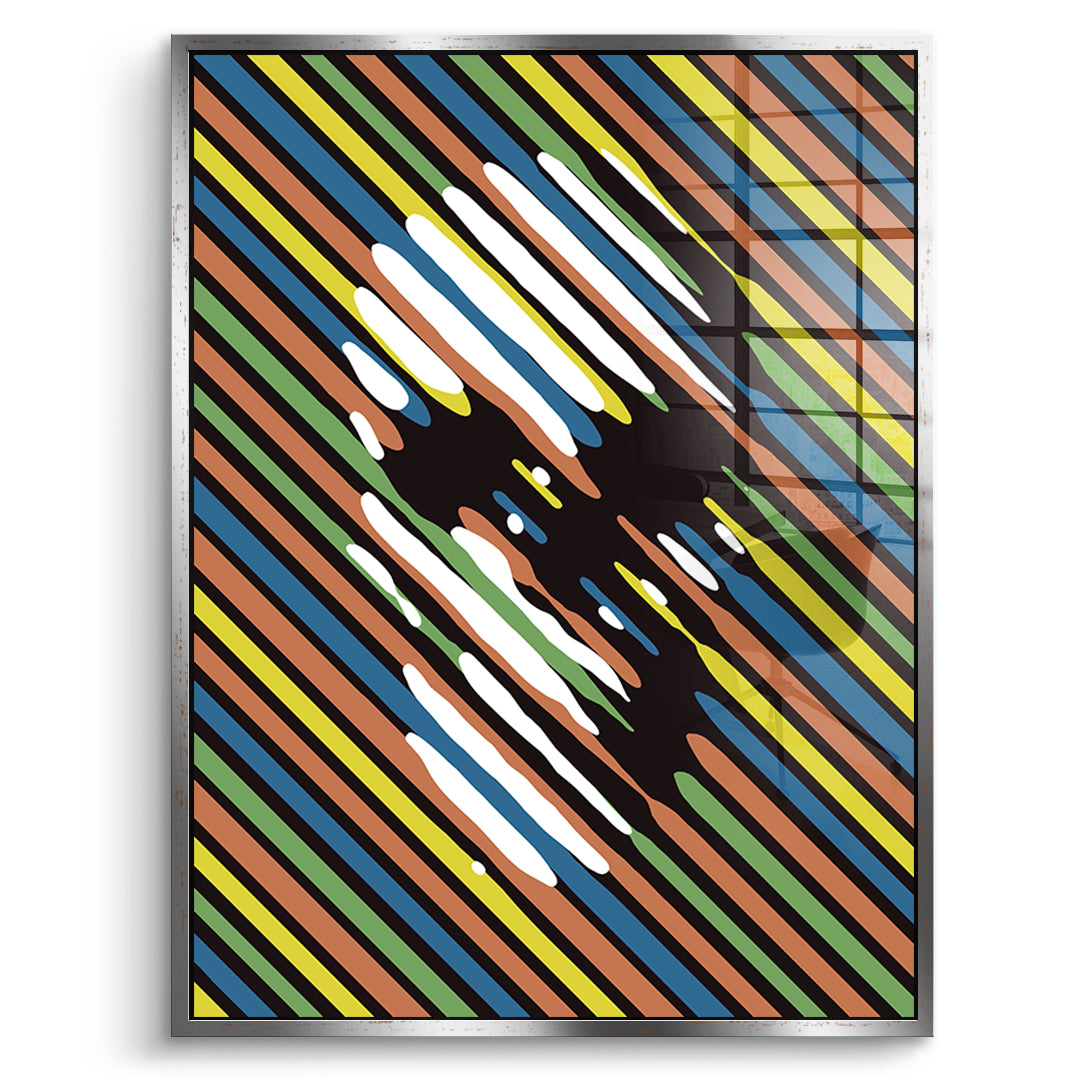 Stripe Skull - acrylic glass