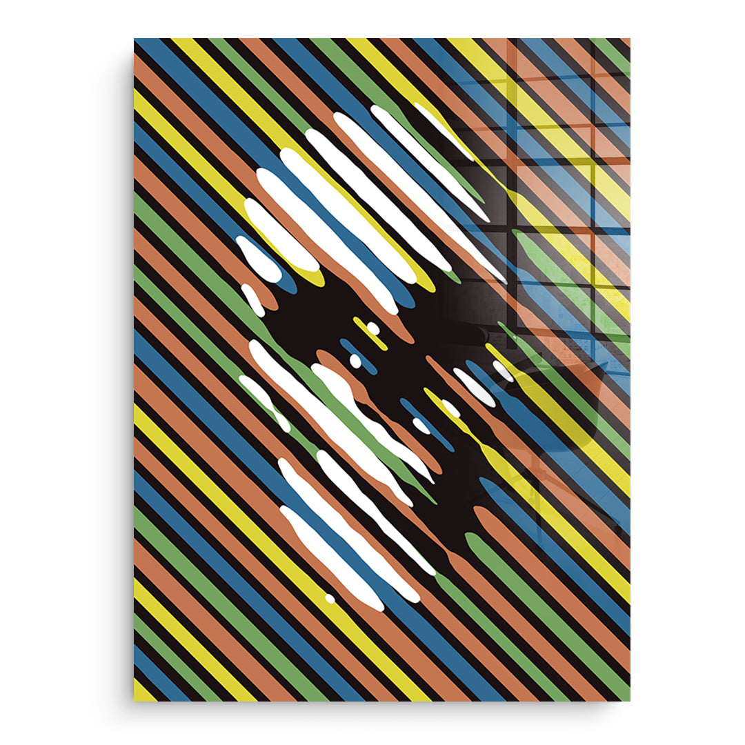 Stripe Skull - acrylic glass