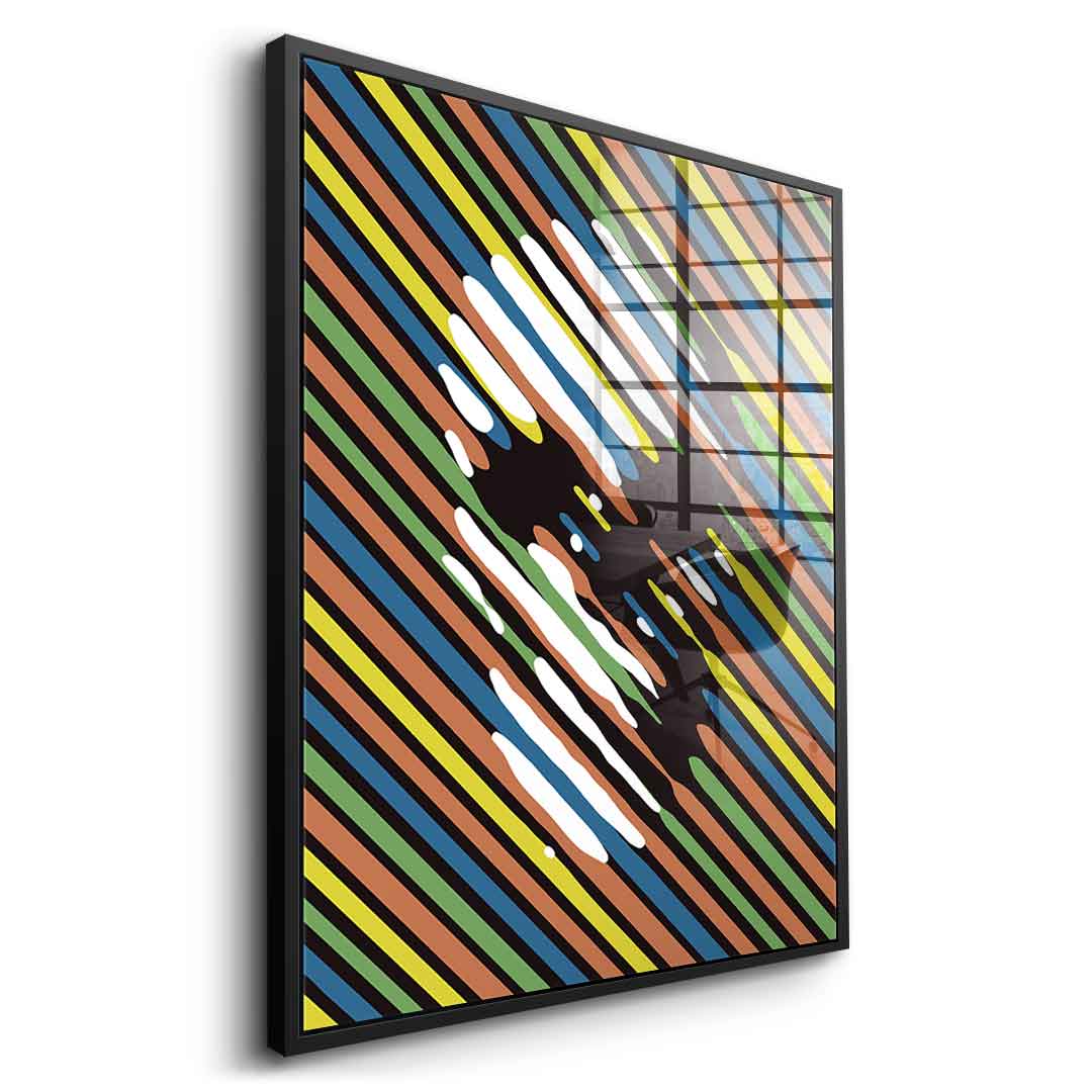 Stripe Skull - acrylic glass