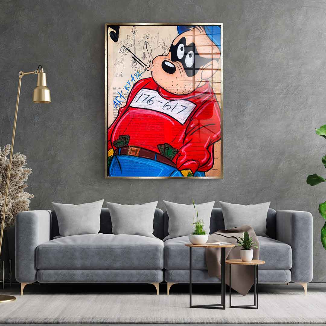 Thinking Beagle Boy - Acrylglas