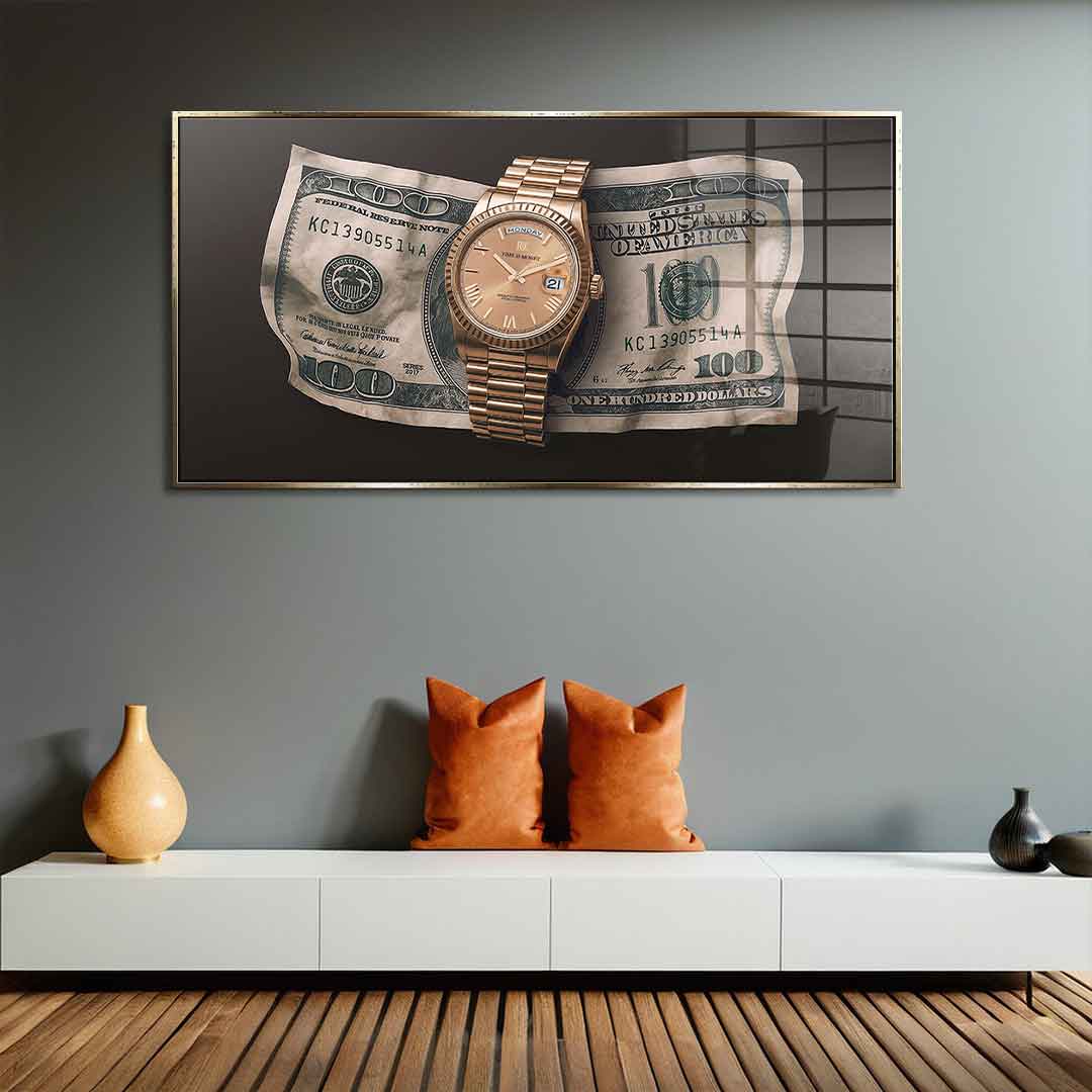 Time is Money - acrylic glass