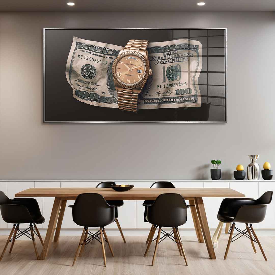 Time is Money - acrylic glass