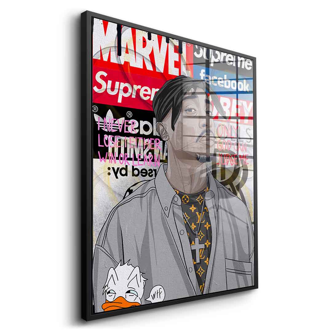 Tupac - acrylic glass