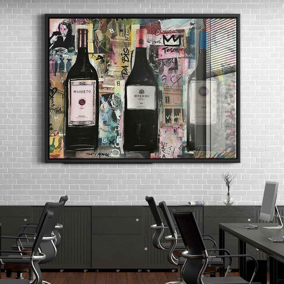 Vino Masetto, Biserno, Sassicaia - Acrylglas