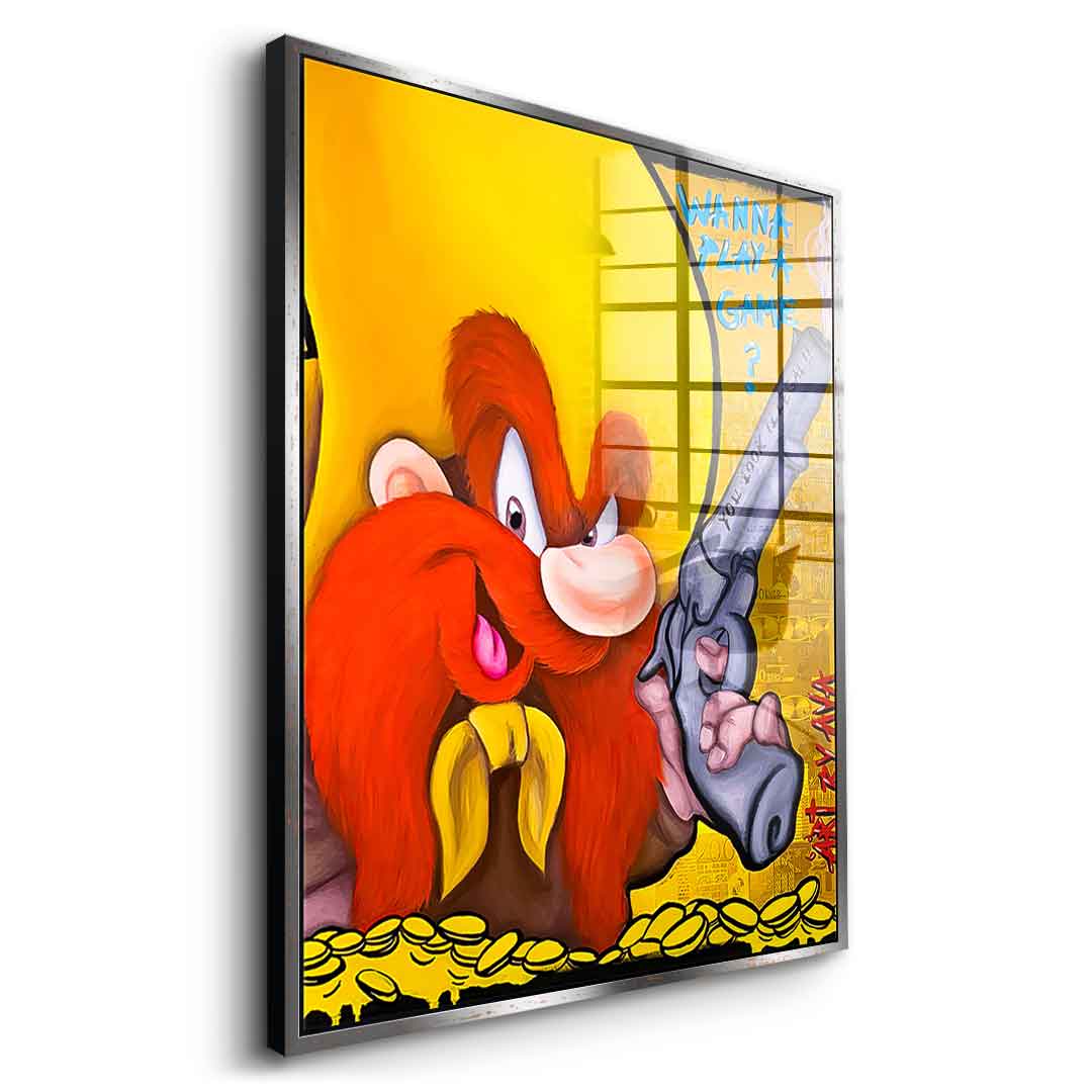 Wanna Play A Game - acrylic glass