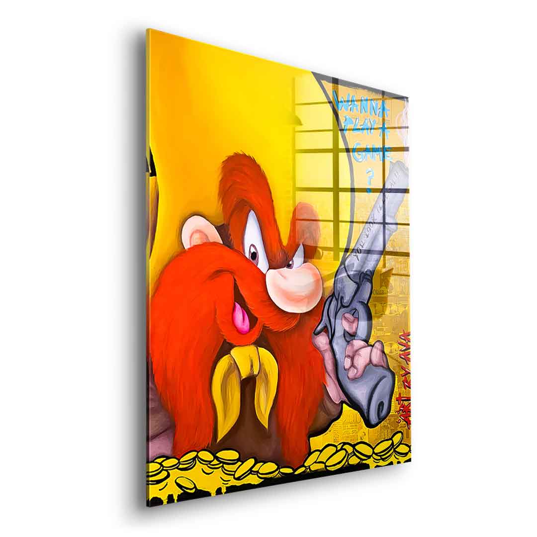 Wanna Play A Game - acrylic glass