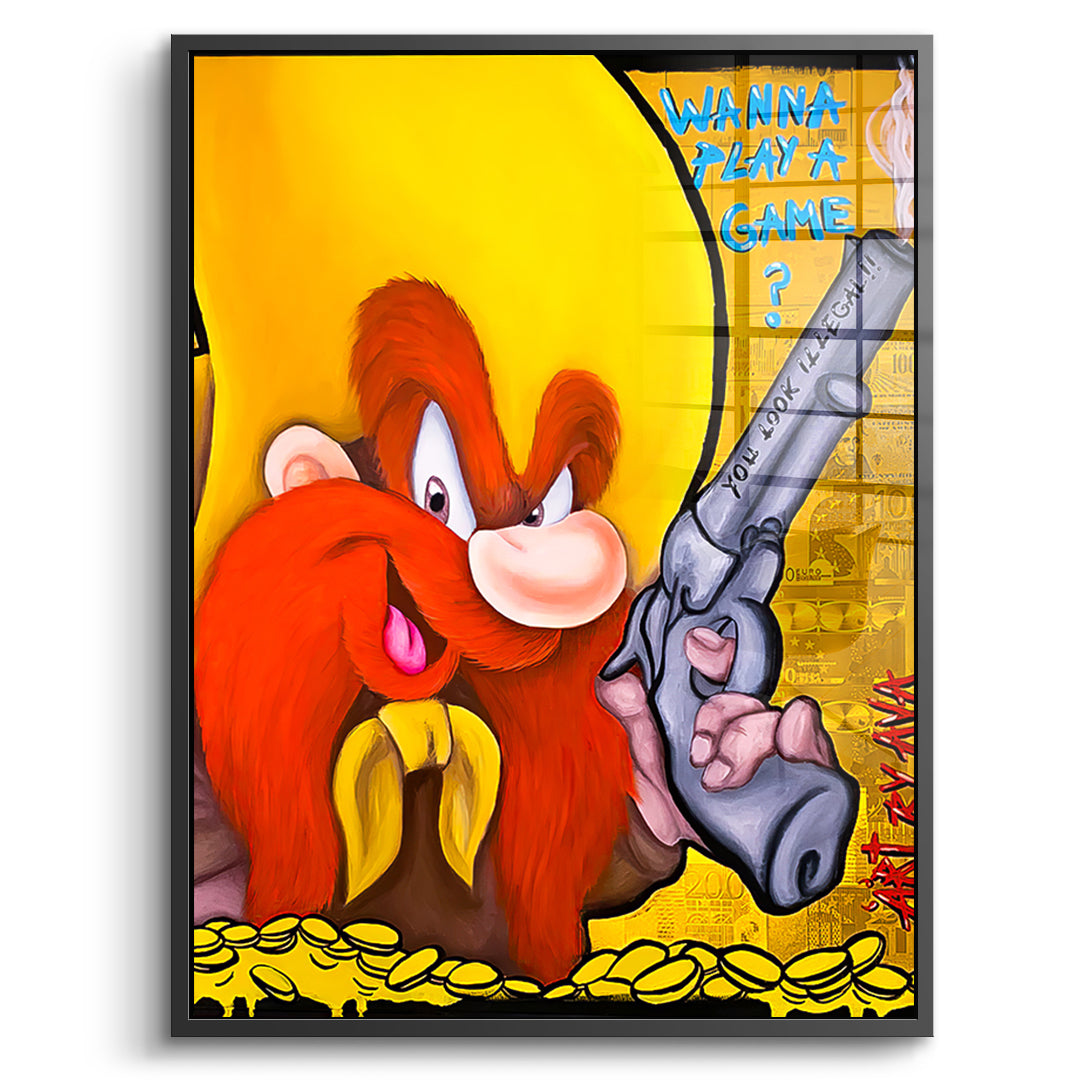 Wanna Play A Game - acrylic glass