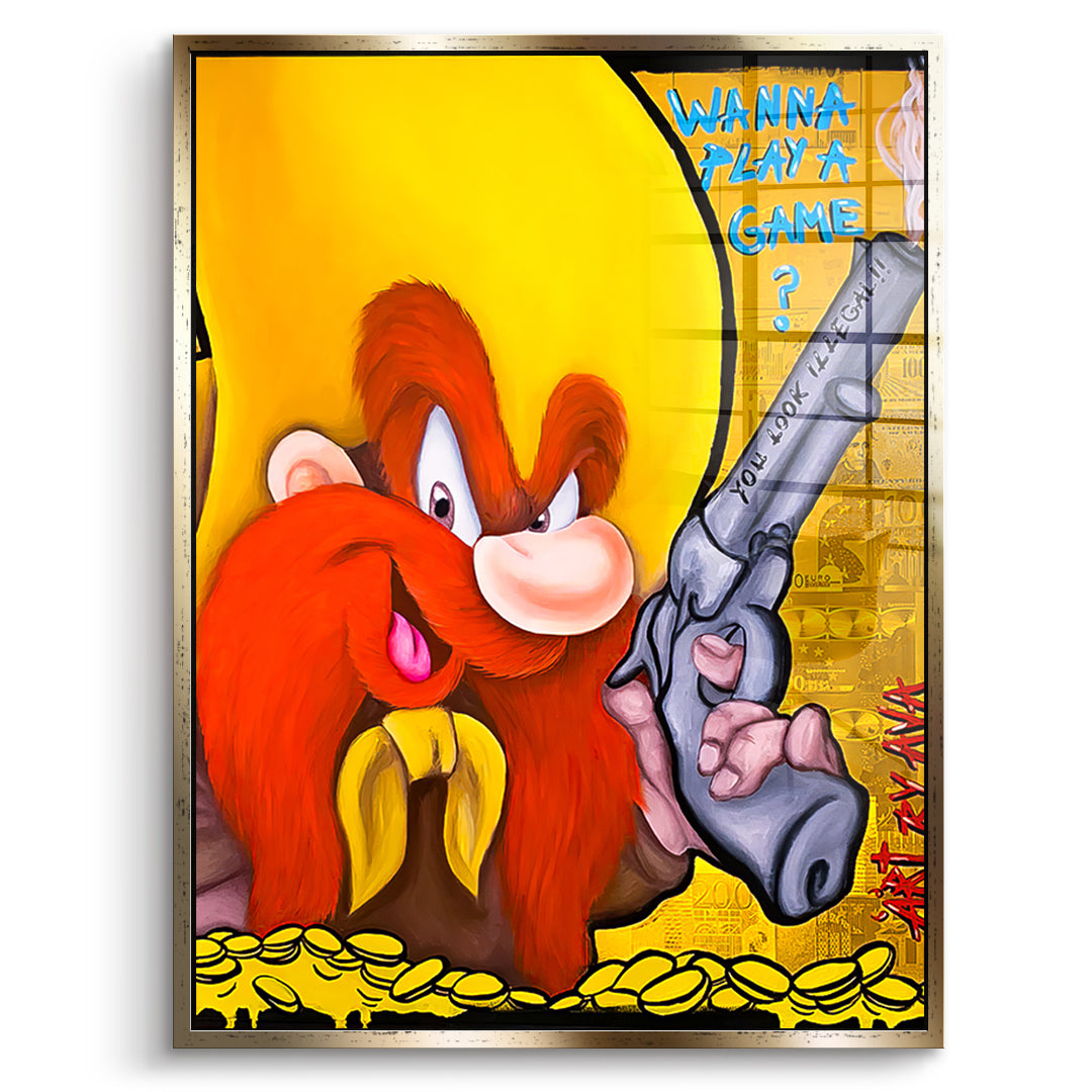 Wanna Play A Game - acrylic glass