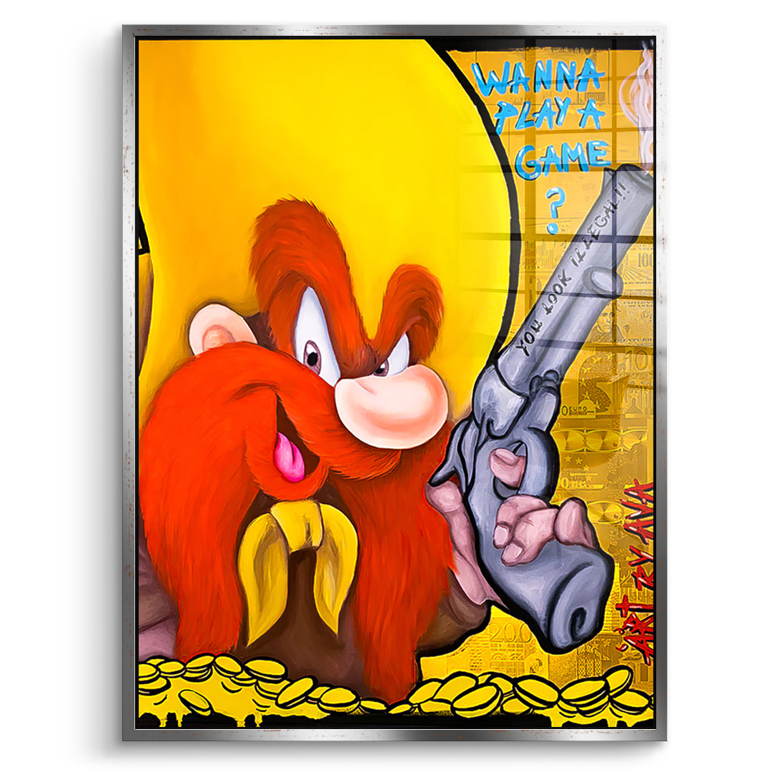 Wanna Play A Game - acrylic glass