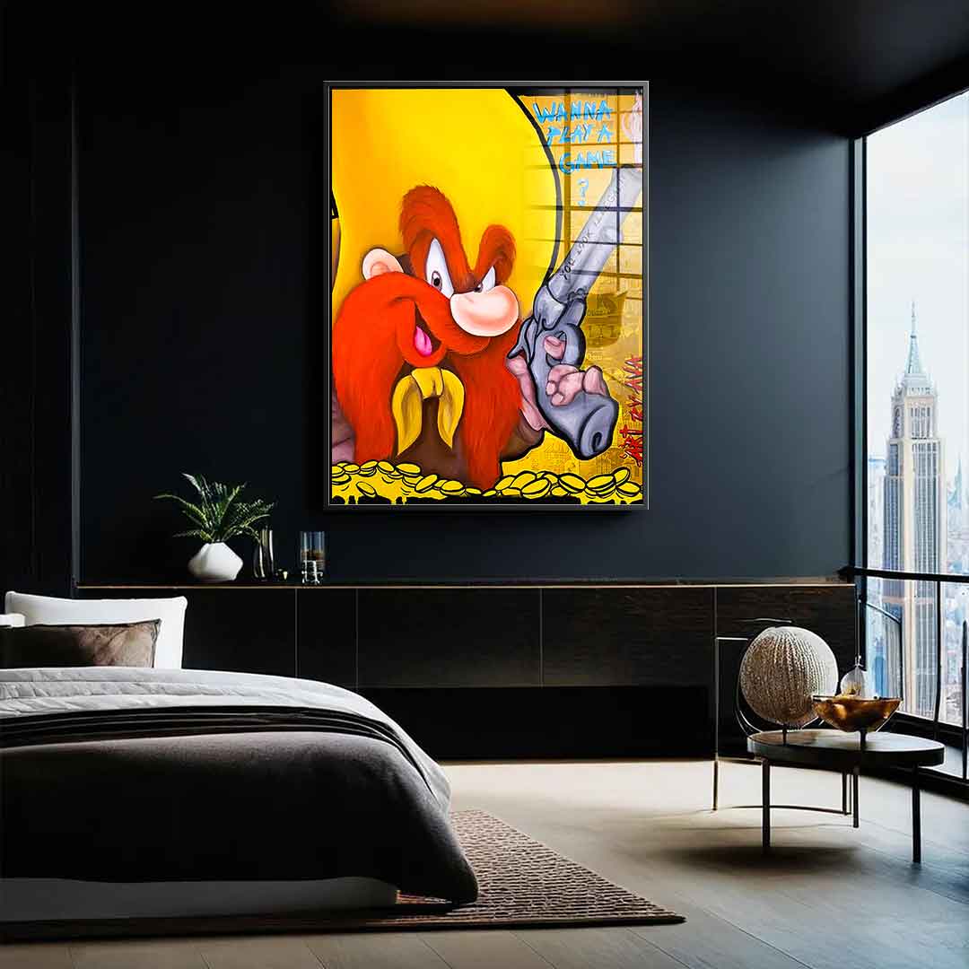 Wanna Play A Game - acrylic glass