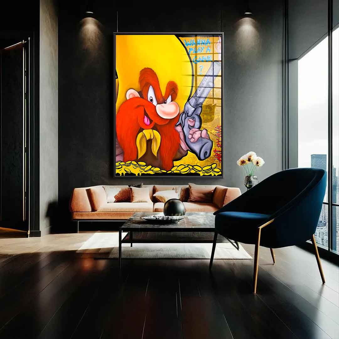 Wanna Play A Game - acrylic glass