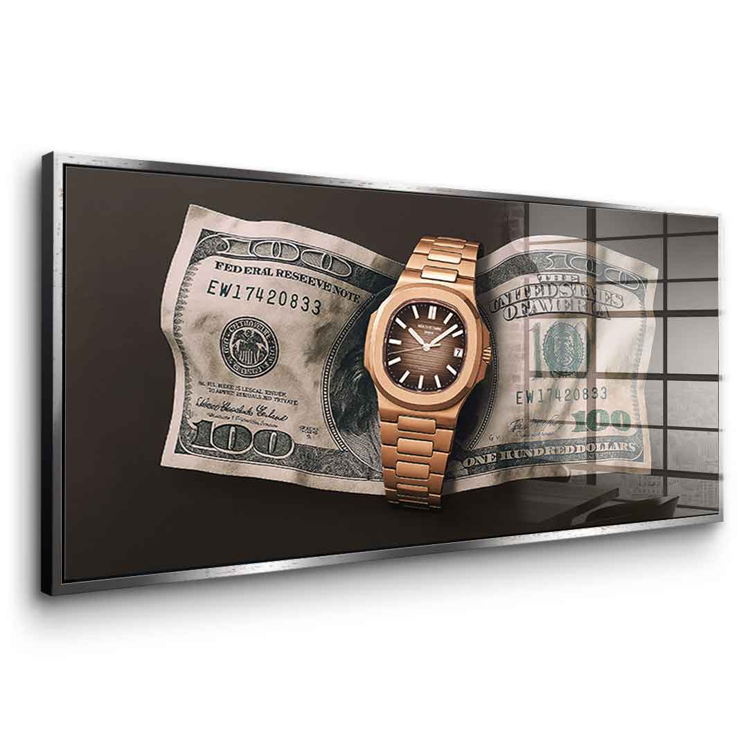 Wealth is Timing - acrylic glass