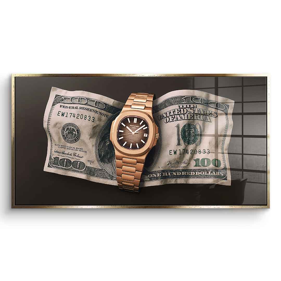 Wealth is Timing - acrylic glass