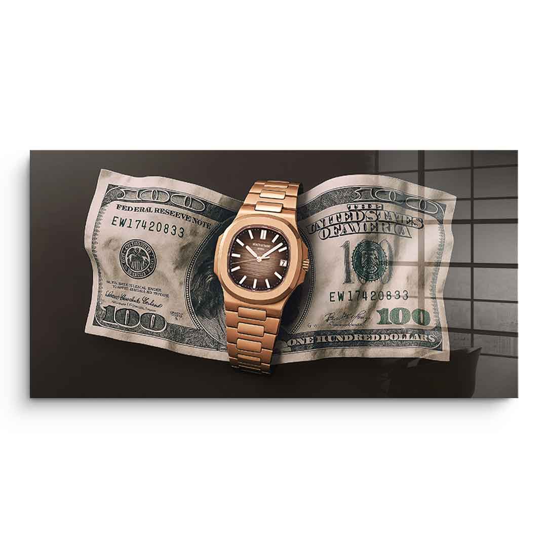 Wealth is Timing - acrylic glass