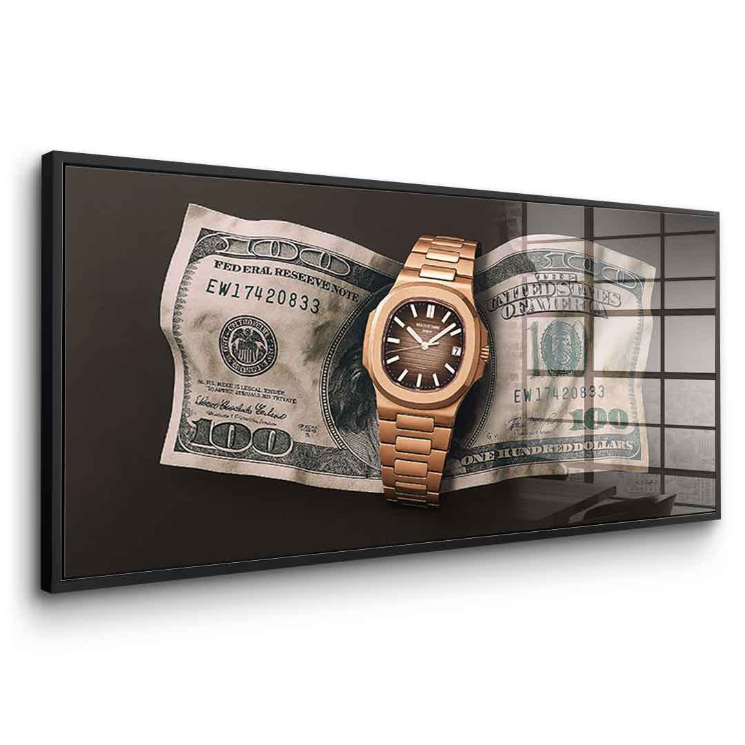 Wealth is Timing - acrylic glass