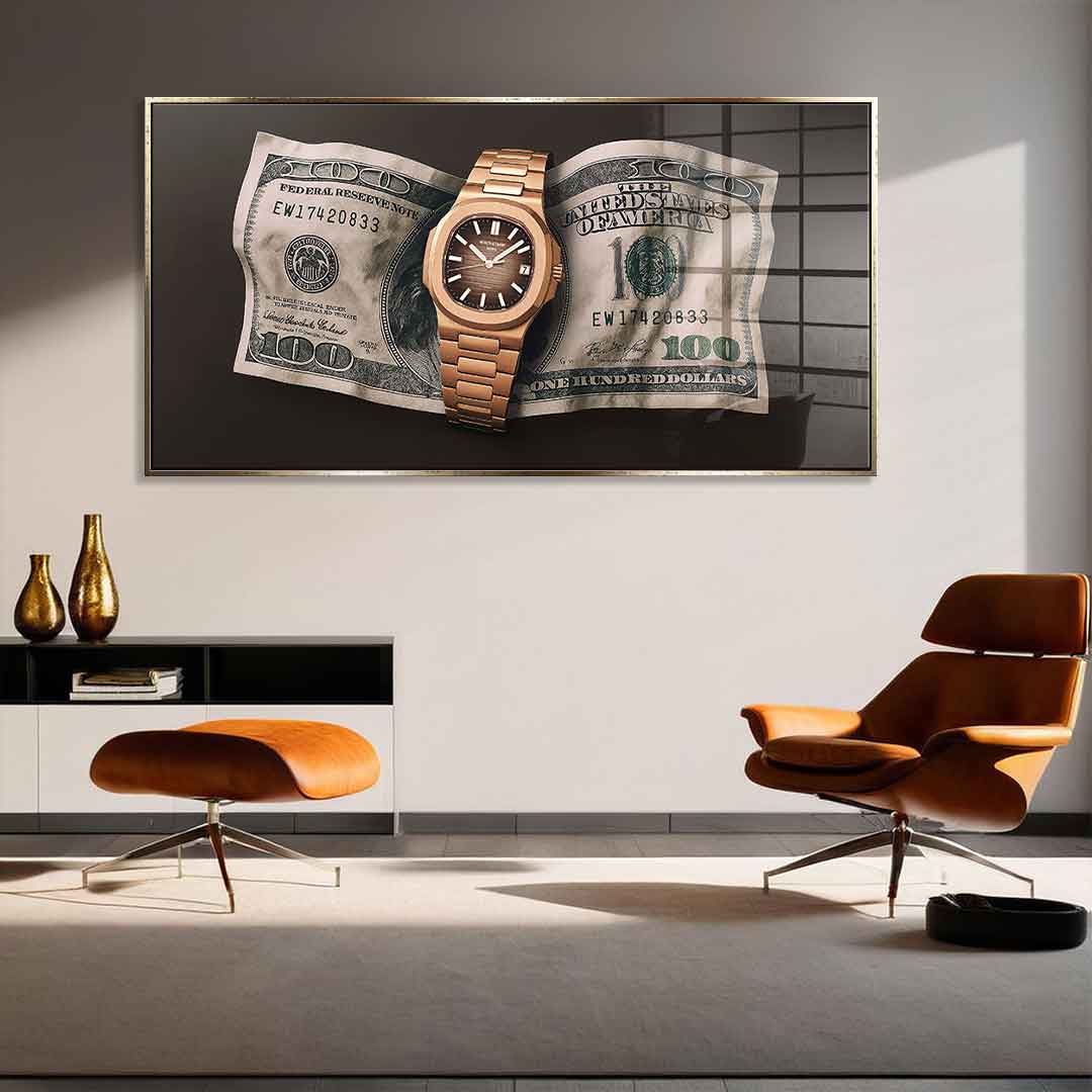 Wealth is Timing - acrylic glass