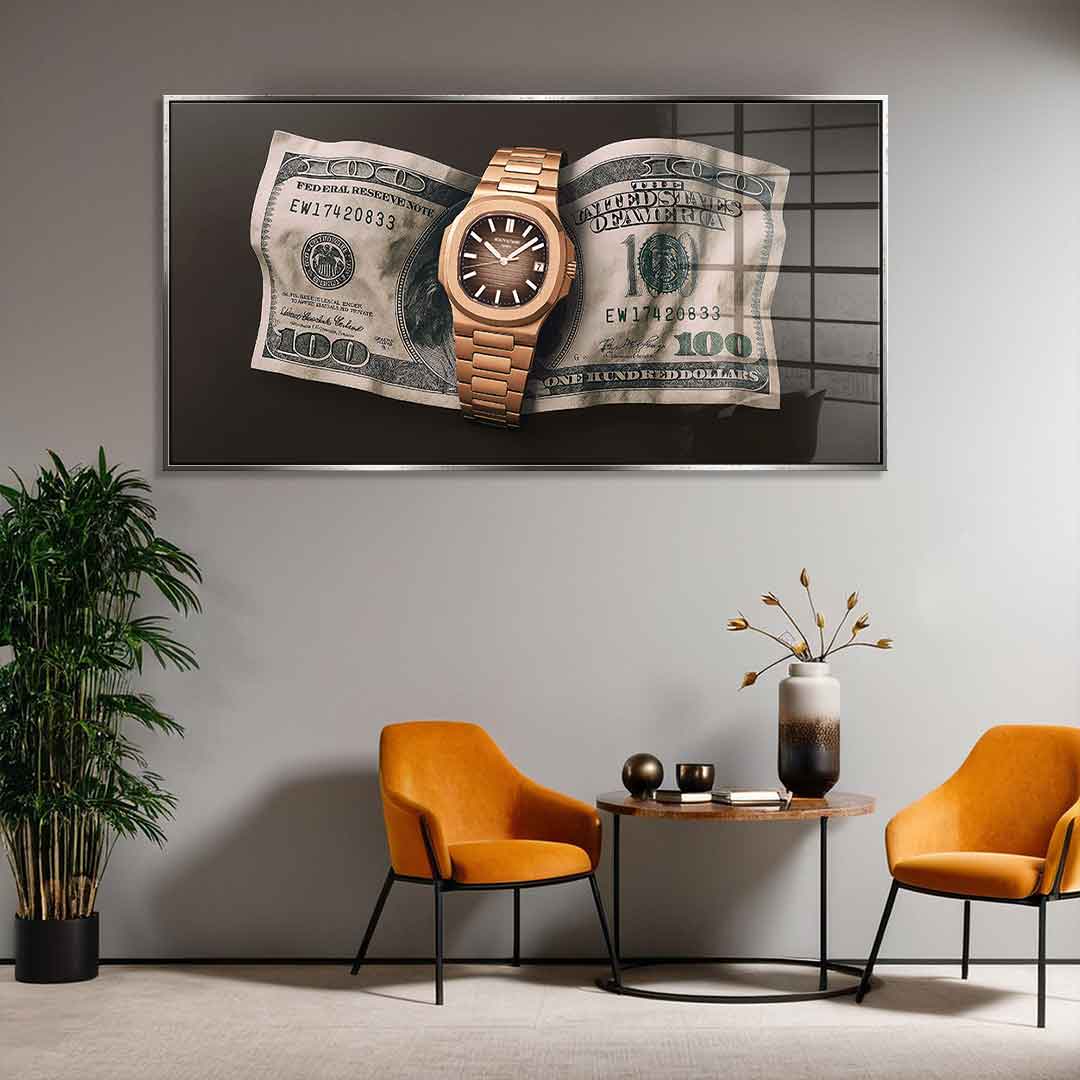 Wealth is Timing - acrylic glass