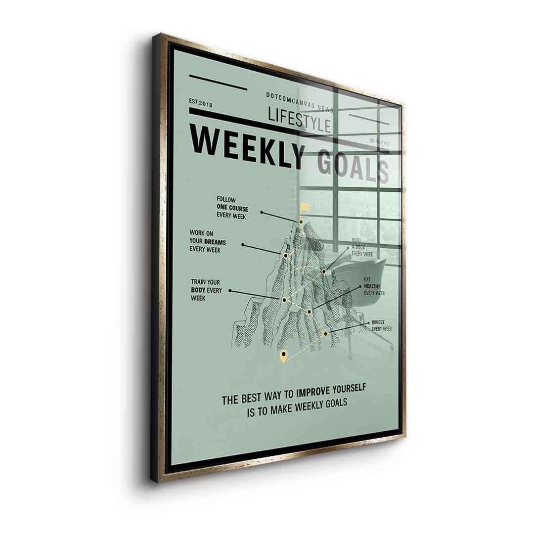 Weekly Goals - Acrylglas