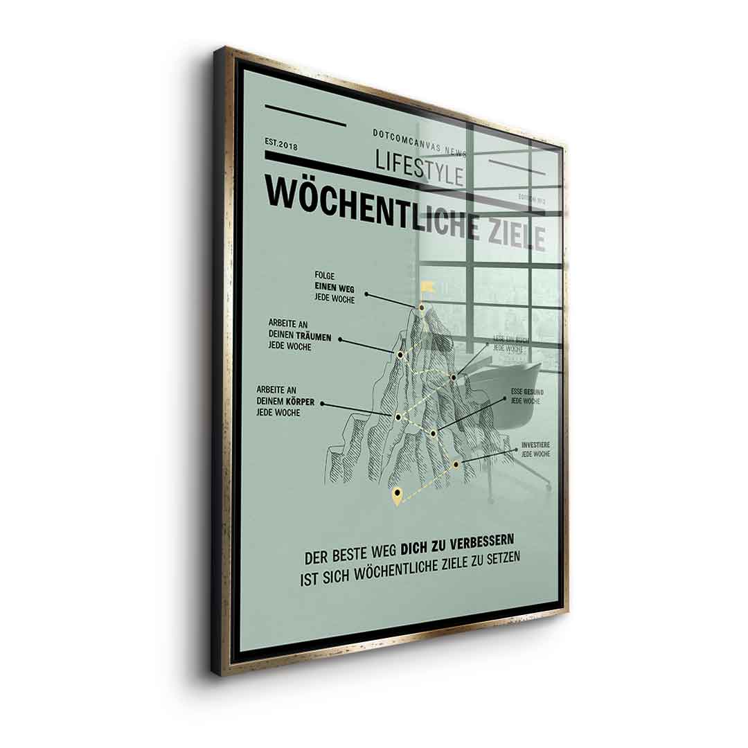 Weekly Goals - Acrylglas