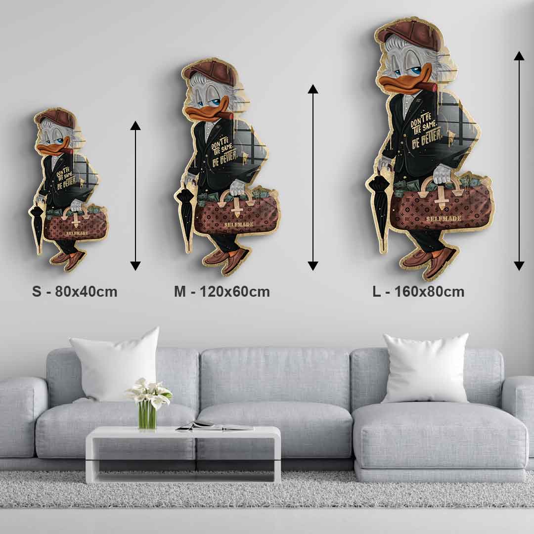 Wall sculpture $elfmade - acrylic glass