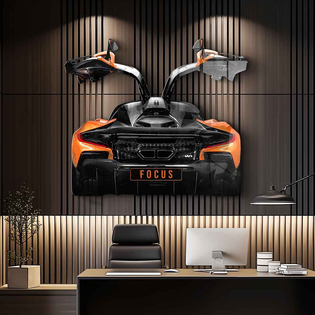 Wandskulptur Mclaren Backside - Acrylglas