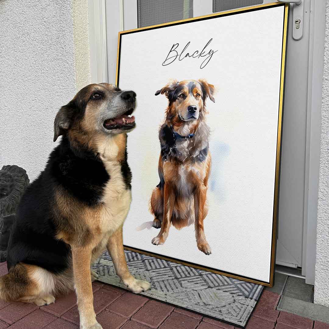 Watercolor Pet Portrait Customizable