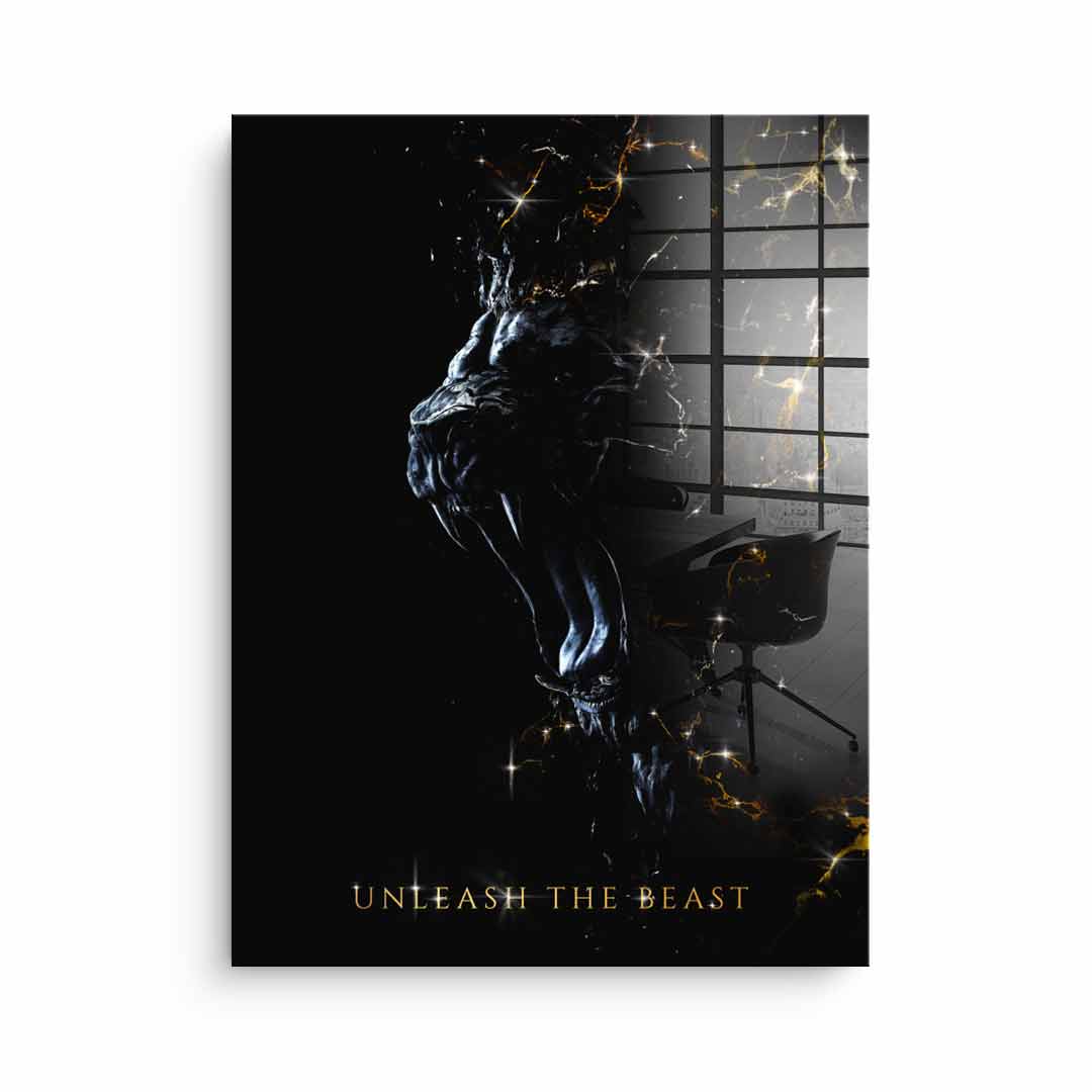 Abstract Lion - Blattgold