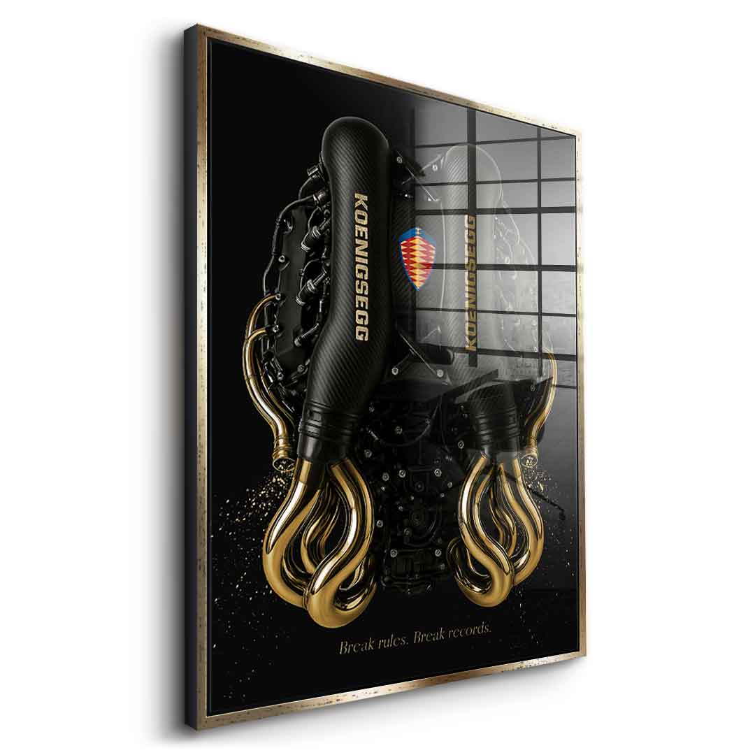 Koenigsegg Engine - Blattgold