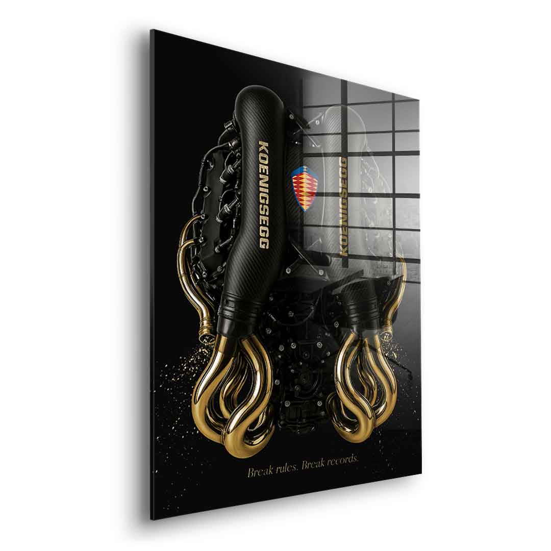 Koenigsegg Engine - Blattgold