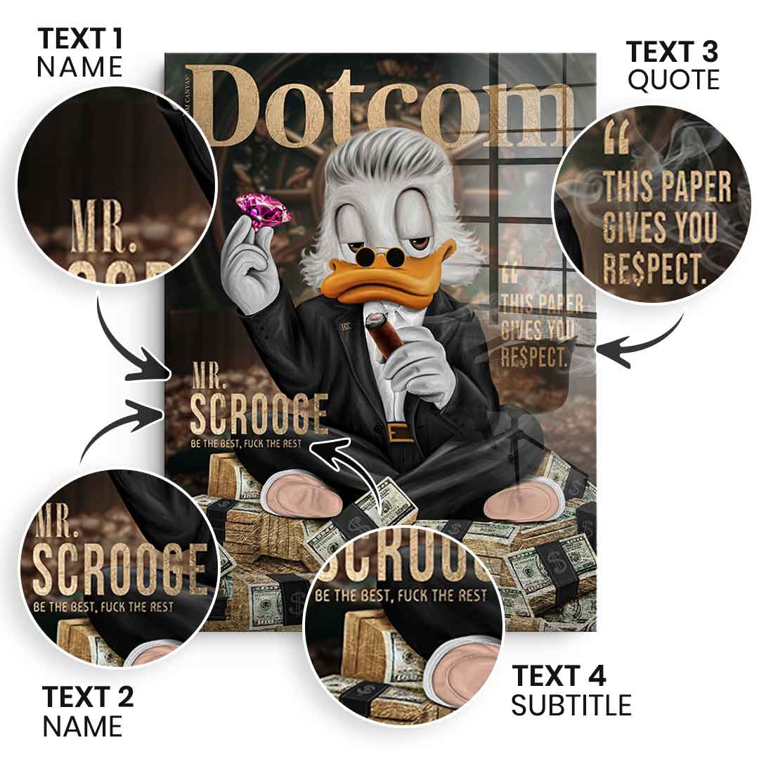 Personalizable Mr. RE$PECT - gold leaf